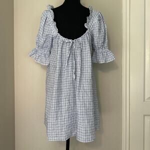 Stone Cold Fox Baby Blue Gingham Dress, Coquette, REVOLVE, Cottagecore, 1 Small